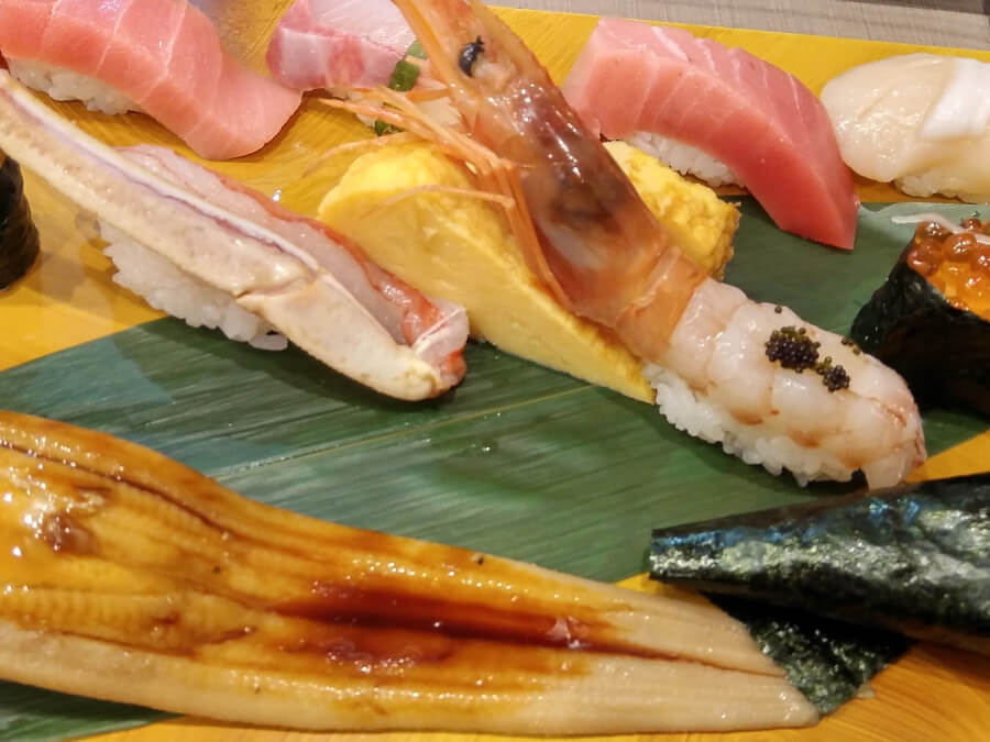 新鮮なネタで作られた寿司